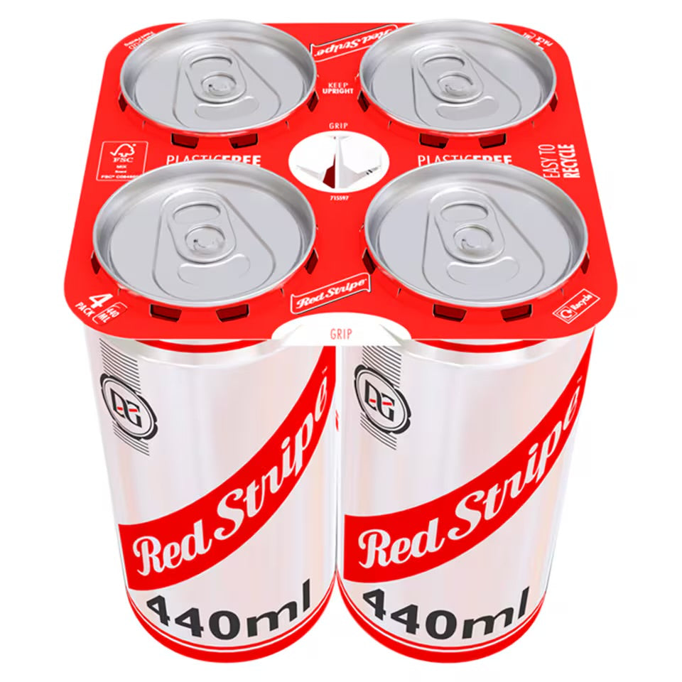 Red stripe 4pack 440ml - Broadgate Store