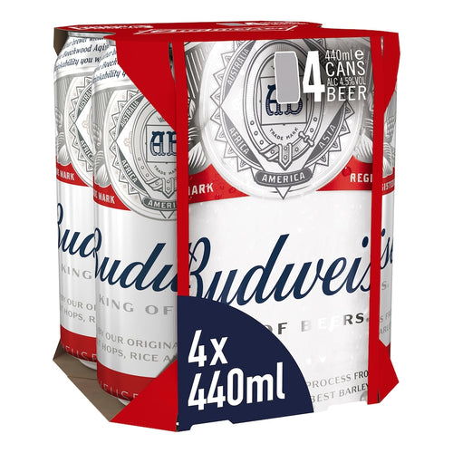 Budweiser 4pack 440ml - Broadgate Store