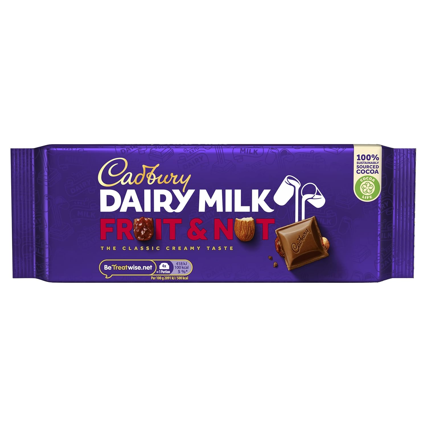 Dairy milk fruit & nut 95g