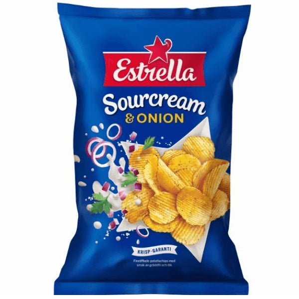 Estrella sour cream & onion 130g