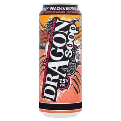 Dragon soop peach raspberry 500ml